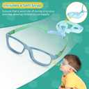Toddler/Kids/Teens Glasses - Unbreakable TR90 Frame, 180 Flexible, Lightweight & Safe Glasses for Kids Age 2-15