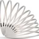 OURU Large Hose Clamps, 10 Pack 12 Inch Stainless Steel Hose Clamps Adjustable from 11-1/2"-12-1/4"/290-310mm, Metal Worm Gear Duct Clamp for Air Ducting, Dryer Vent Hose, Fuel Line, Automotive