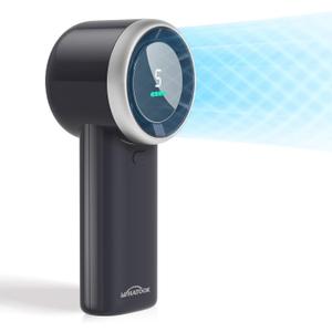 WHATOOK Portable Handheld Mini Fan: High Speed Cooling Fan, 10 Hours Battery Life, USB Rechargeable, Small Essentials for Women, Beach Travel, Vacation (Black)