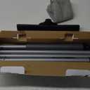 MR.SIGA Pet Hair Removal Rubber Broom with Built in Squeegee, 3 in 1 Floor Brush for Carpet, 61 inch Adjustable Handle, Includes 1 Microfiber Cloth for Floor Dusting