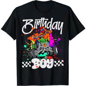ATV birthday kids boy 4 Wheeler Quad ATV Birthday Party T-Shirt (Small, Black)