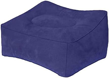 MYFON Inflatable Travel Pillow, Inflatable Travel Foot Rest Pillow, Leg Rest Pillow for Cars, Home, Office, Trains, Airplane, Blue