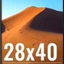 LaVie Home 28x40 Picture Frame for Wall Display, 28x40 Black Picture Frame with HD Plexiglass, 28 x 40 Poster Frame 1 Pack, Display Frame for Vertical or Horizontal, Classic Collection