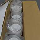 Homemory Pure White Flickering Flameless Candles, Battery Operated Acrylic LED Pillar Candles with Remote Control and Timer, Set of 9
