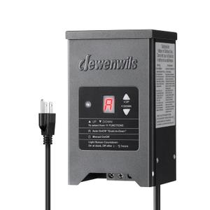 Dewenwils 150W Low Voltage Landscape Lighting Transformer, 120V to 12/15V AC, Metal Shield, Outdoor Low Voltage Landscape Transformer, Photocell & Timer, Landscape Lighting Transformer