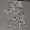 WILL YOU Marry Me? Neon Sign Custom Large Wedding Engagement Party Backdrop LED Neon Light Signs for Proposal Wedding Anniversary Valentine Engagement Bedroom Home Wall Decor. Size:23inch-Cool white
