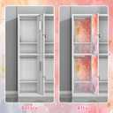 6Pcs School Locker Magnetic Wallpaper Removable Locker Wallpaper Magnetic 12" x 12" Reusable & Waterproof Sheet Trimmable Locker Accessories for School Youth Teens Christmas. (Colorful)