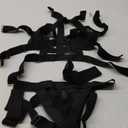 Kaei&Shi Strappy Cutout Lingerie, Halter Backless Garter, Sexy Top Outfits (4-6, Black)