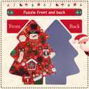 MISITU Christmas Jigsaw Puzzles for Adults 451 Pieces Christmas Tree Jigsaw Puzzle Santa Claus Puzzles Nutcracker Snowman Difficult Challenging Puzzles for Teen Winter Holiday Puzzle 13 x 18 inch