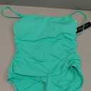 La Blanca Women's One Piece Swimsuit Island Goddess Shirred Side Women's Bathing Suit , size - 12