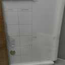 U Brands Magnetic Dry Erase Calendar White Board, 30" x 20", White Wood Style Frame, Includes Magnets