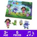 Spin Master Games Dora the Explorer Sound Puzzle | Chunky Wooden Dora Puzzle with Sounds From the Show, Place Character Pieces to Trigger Sound, 5 Puzzle Pieces, Ages 3 & Up