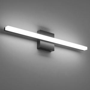 Combuh Bathroom Light Fixtures Black Vanity Lights Bar 24 Inch 14W Bathroom Lights Over Mirror ip44 Wall Sconce Cool White 6000K (24inch)