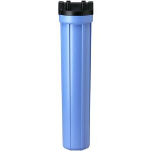 Pentair Pentek 150070 Traditional Standard Filter Housing, 3/4" NPT #20 Opaque Water Filter Housing with Mounting Bracket Cap, 20-Inch, Black/Blue