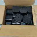 32 Pack Bed Risers, 1.38 Inch Stackable Furniture Risers Heavy Duty Bed Lifts Risers Blocks for Couch Table Desk Sofa Chair Legs Washing Machine Dorm Room Essentials (Black)