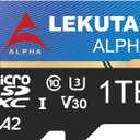 1T(999GB) Micro SD Card, microSDXC UHS-I Flash Memory Card TF Card, High Read Speed 120MB/s, C10, U3, A2, V30, for Full HD, 4K UHD Video Recording