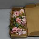 White Artificial Peonies 2 Bouquets Silk Flowers 14Heads Vintage White Fake Flowers Faux Peony Flowers for Flower Arrangements Artificial Centerpiece Home Table Dining Room Decor (Ivory White)