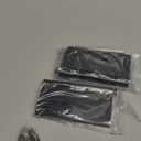 goldenwarm 3 Pack 4in Black Door Hinges Interior Door Hinges Black Matte 4 x 4 Inch with Square & Round Corners, Iron Material