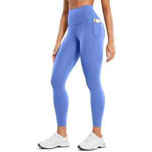 CRZ YOGA Butterluxe Workout Leggings Pockets 25'' - High Waisted Gym Womens Yoga Pants Buttery Soft (Wild Indigo, X-Small)