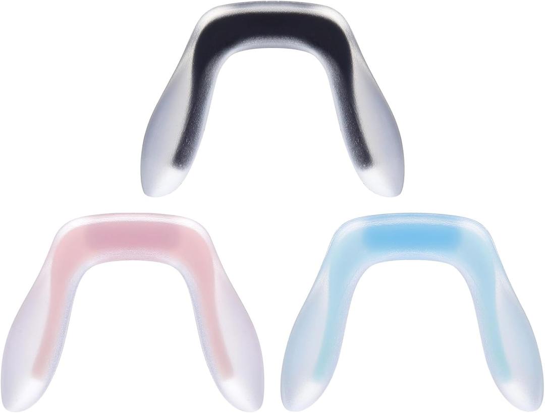GLEAVI 3pcs Glasses Pads Eyeglass Support Replacement Pad Eyeglass Bridge U Shaped Pads Silicone Eyeglass Pad Kid Glasses Pad Plastic Sunglasses (2.6X2CM)