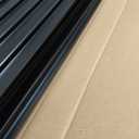 Art3d 2 Wood Slat Acoustic Panels for Wall and Ceiling - 3D Fluted Sound Absorbing Panel with Wood Finish - Matte Black