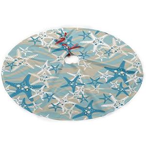 Christmas Tree Skirt Starfish 35.5" Tree Skirt for Xmas Decor Festive Holiday Decoration