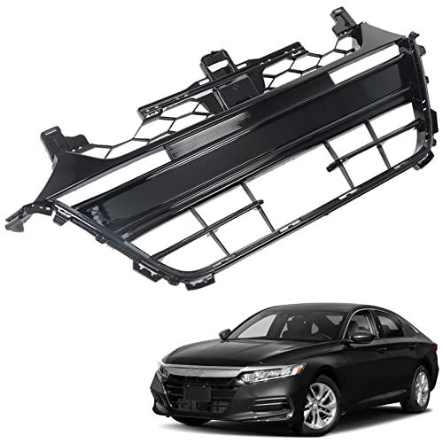 SEBLAFF Painted Black Lower Grille Grill Replacement for 2018 2019 2020 Accord 71111TVAA50 HO1036130 16489917