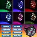 Par Lights Stage Lights Uplights LED RGB Lighting DMX512 Sound Activation Multiple Lighting Modes Party Light for DJ, Disco, Stage, Wedding - 4 Packs