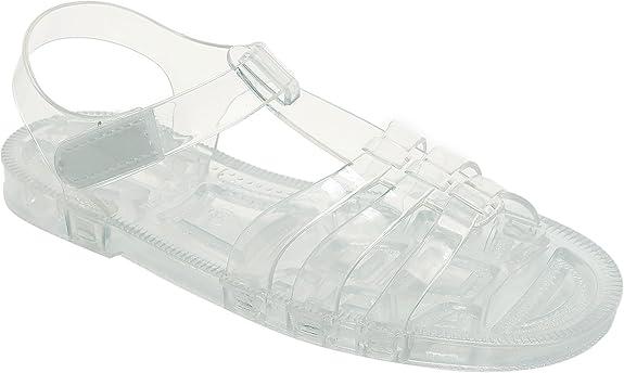 Toddler Sandals Jelly Shoes Girls Unisex Boy Flat Retro Slides Clear Kids Water Slippers Slingback Summer Beach Size 26 Adjustable Buckle Glitter Dress Soft