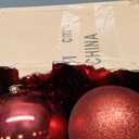 Benjia Extra Large Size Outdoor Christmas Ornaments, Oversized Huge Big Shatterproof Xmas Christmas Plastic Balls for Outside Lawn Yard Tree Hanging Decorations (8"/200mm, Red, 8 Packs)