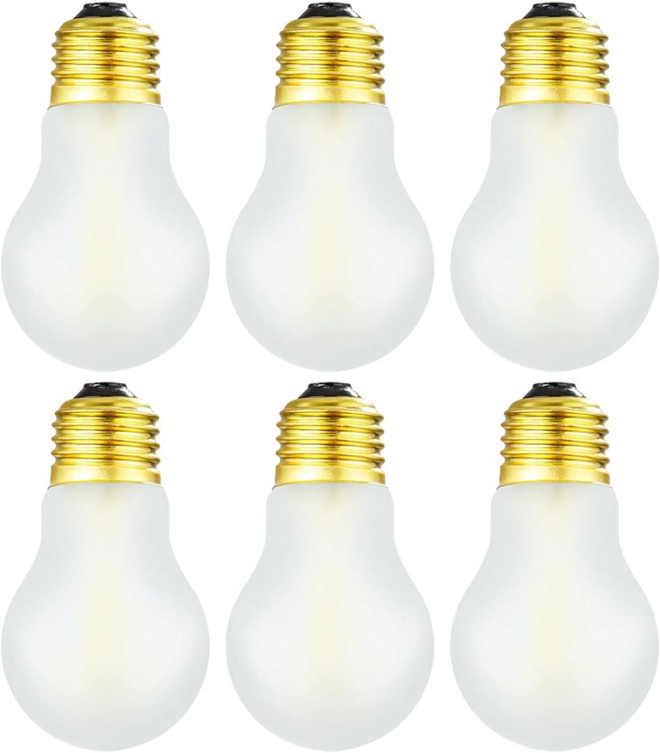 Frosted A15 Led Bulb 8W Equal 75 Watt E26 Light Bulb Soft White 3000K Dimmable E26 Edison Bulb for Ceiling Fan Light Bulbs,Wall sconces and Refrigerator Light Bulb 800lm,AC120V, 6Pack