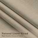 IVAPUPU Sand Pinch Pleated Full Blackout Linen Curtains for Bedroom, Black Out Curtains 95 Inches Long for Living Room Darkening Thermal Insulated Neutral Pleat Drapes with 16 Hooks, 2 Panels