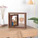Christmas Gifts Gift for Grandma Nana Gifts for Christmas from Grandkids Granddaughter Grandson Grandma Picture Frame Rotating Grandkids Picture Frame for 4x6 Photo Gigi Gift for Grandmother Nana (A3.Brown-Nana)
