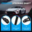 Lower Steering Column Shaft Compatible with Chevrolet Cobalt 2005-2010, Pontiac G5 2007-2010, Pursuit 2005-2006, Saturn Ion 2003-2007 Replaces # 425-109, 10392744, 15799676, 15800140