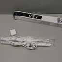 Plug-in Under Cabinet Lighting, Dimmable Counter Lights for Kitchen, 2pcs 12 Inch, Cold White 6000K Linkable USB Led Closet Light, Wired Indoor Night Lights Bar for Desk, Sink,Workbench (No motion sensor-2 pack)