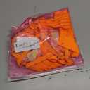 Kaei&Shi Floral Embroidered Garter Belt Set,Sheer Lingerie Sets for Women Sexy,Wedding Night Valentines Boudoir Outfits (8-10, Neon Orange)