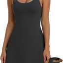 Womens Eazy Peezy Tennis Dress, Workout Dress with Shorts & Bra Golf Athletic Dresses for Women (Small, Black)