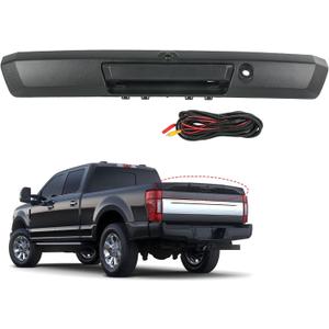 JDMSPEED Tailgate Handle with Rear View Backup Camera Compatible with 2017-2022 Ford F250 F350 F450 Super Duty Replaces# HC3Z-9943400-NA HC3Z-9943400-NB