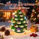 2 x ARVIDSSON Christmas Essential Oil Diffuser, Festive Aromatherpay Diffuser for Essential Oils, Ceramic Ultrasonic Oil Diffusers for Home, Christmas Tree Diffusers Gift for Women