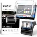 SUMK for Tesla Model Y Juniper & Model 3 Highland Screen Protector Accessories [Anti-glare/Fingerprint] 15.4" Front & Back Screen Protector for New Model Y (2025 2026)/Model 3 Highland (2024-2026) - Matte