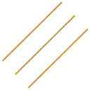 Gallery Rails for Shelves 3 Pcs 1/5" Diameter 11.8" Length Railing Rods Hardware for Glass Display Cabinet and Shelf Spindle Replacement (golden)