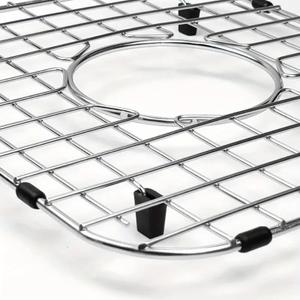 Foldable Metal Kitchen Rack, Wire Dish Drying Rack with Non-Slip Feet, Storage Organizer for Plates, Lids and Kitchenware