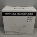 Vinyl Record Player Built-in Stereo Speakers Vintage Turntable Vinyl Records LP Phonograph Belt Drive 3 Speed 3 Size Support Wireless Input RCA Output Auto Stop Tone Adjustment Retro Wooden Walnut Red