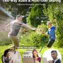 Blurams 2Pack Security Cameras Outdoor Wired, 2K 360 PTZ Outdoor Security Camera, Weatherproof, 24/7 Recording with SD Card, Color Night Vision, AI Human Tracking, 2.4/5GHz WiFi6, Work with Alexa
