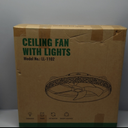 LUDOMIDE Ceiling Fans with Lights, Low Profile Ceiling Fan with Remote, 20” Modern Reversible Flush Mount Ceiling Fan, 3 Colors Temperature Dimmable for Bedroom