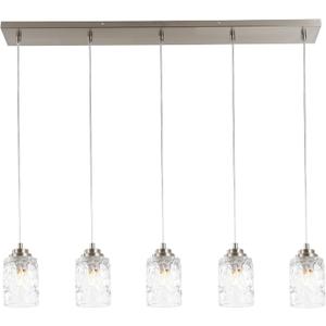 ALICE HOUSE 40" Modern Pendant Light for Dining Table, 5 Lights Island Lights for Kitchen, Brushed Nickel Linear Chandeliers, Farmhouse Hanging Light Fixture for Dining Room AL4095-S5 ALICE HOUSE 40" Modern Pendant Light for Dining Table, 5 Lights Island Lights for Kitchen, Brushed Nickel Linear Chandeliers, Farmhouse Hanging Light Fixture for Dining Room AL4095-S5