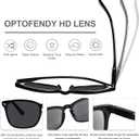 Progressive Sunglasses for Women, Square Reader Sunglasses with Spring Hinge, UV400 Protection Reading Sunglasses