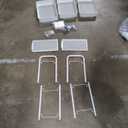 Storage Shelf Metal Movable Storage Rack, Kitchen, Bathroom, Study Storage Rack, Storage Rack, Convenient Small Cart Storage Shelf Rack (Color : 2, Size : Three Layers with Handles)