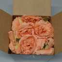 Thiccywoov 50 Pcs Artificial Flowers, 3.2 Inches Silk Rose Head Flowers Fake No Stem for Wedding Bridal Bouquet Home Floral Decor DIY Centerpieces Arrangements Party Tables Decoration(Peach)