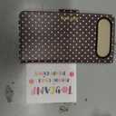 Toycamp for iPhone 17 Air Wallet Case with Wrist Strap - Leather Flip Folio Phone Case with RFID Blocking 4 Card Holder for Apple for iPhone 17 Air Funda Cute Aesthetic for Women Ladies, Brown Polka